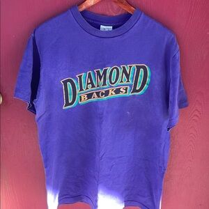 Majestic vintage MLB ARIZONA DIAMOND BACKS Graphic Tee with  Logo Single Stitch